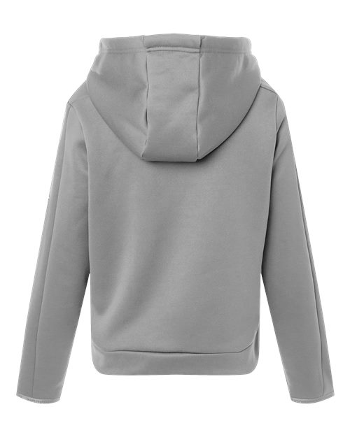 Women's Armour Fleece Pro Hooded Full-Zip - Mod Grey/ White Back