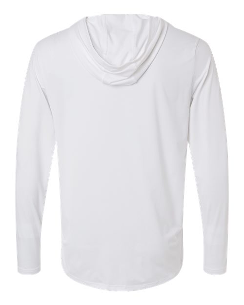 Men's Team Vanish Hooded Long Sleeve T-Shirt - White/ Pitch Grey Back