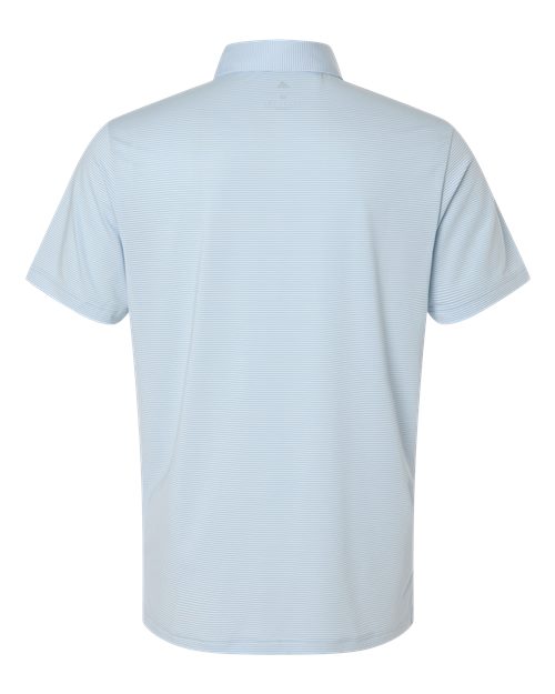 Men's Ultimate365 Pencil Stripe Climacool Polo - Crystal Sky/ Lucid Ray Blue Back