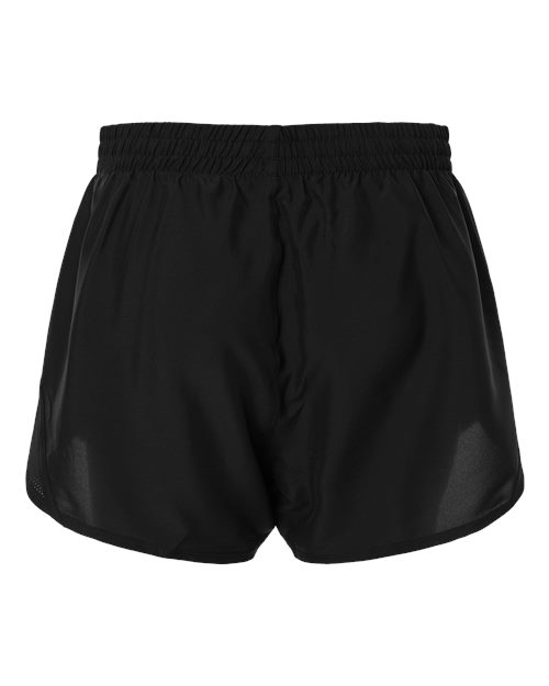 Women's Fly-By Unlined 3" Short - Black/ Black/ White Back