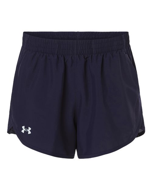 Women's Fly-By Unlined 3" Short - Midnight Navy/ Midnight Navy/ White Front