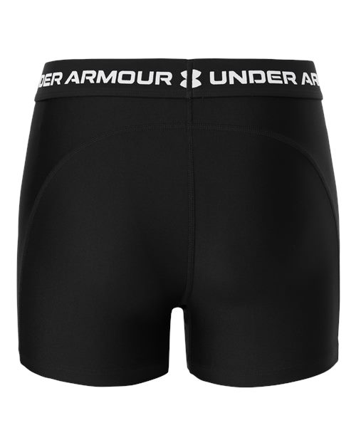 Women's HeatGear 3" Shorty - Ultimate Black/ White Back