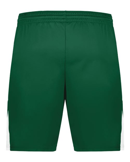 Men's Step-Back Basketball Shorts - Dark Green/ White Back