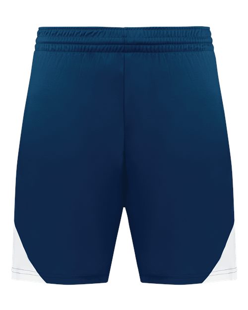 Men's Step-Back Basketball Shorts - Navy/ White Front
