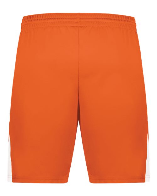 Youth Step-Back Basketball Shorts - Orange/ White Back