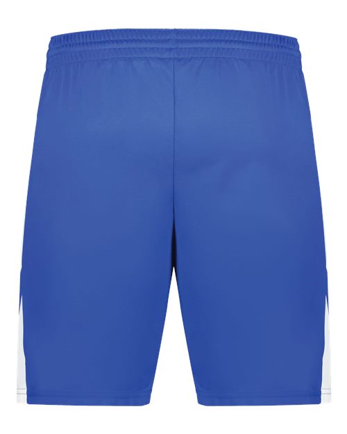 Youth Step-Back Basketball Shorts - Royal/ White Back
