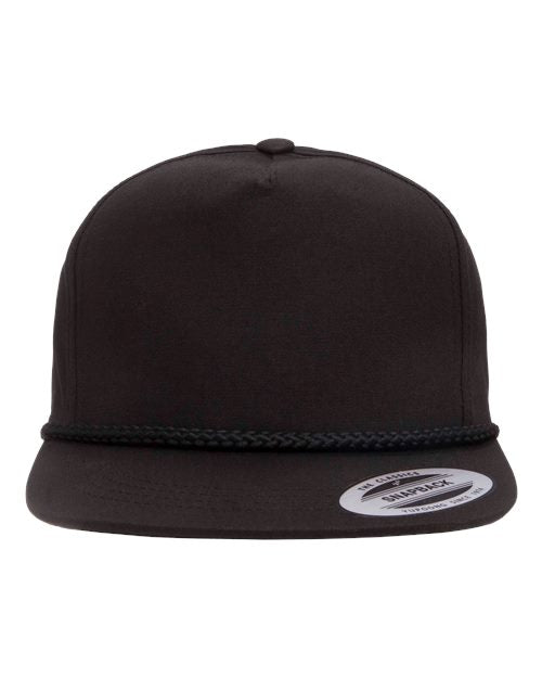 Classic Poplin Golf Cap - Black Front