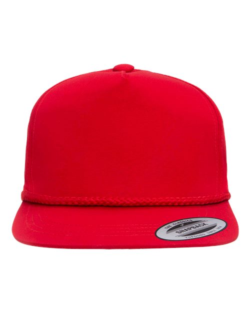 Classic Poplin Golf Cap - Red Front