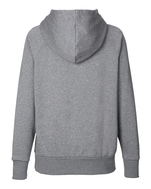 Women's Rival Fleece Hooded Sweatshirt - Castlerock Grey Light Heather/ White Back