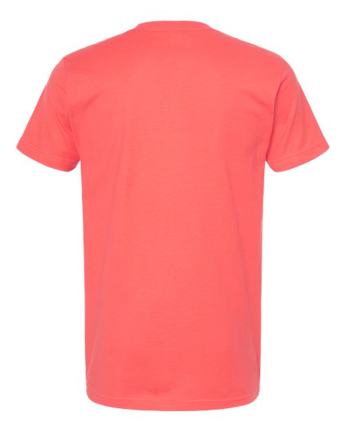 Unisex Fine Jersey T-Shirt - Bright Coral Back