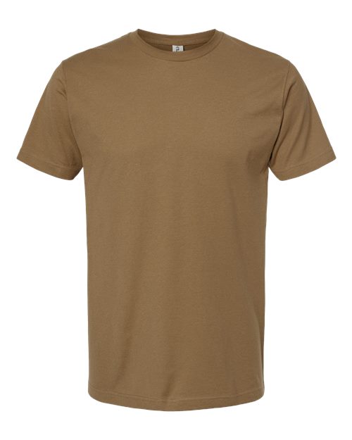 Unisex Fine Jersey T-Shirt - Desert Brown Front