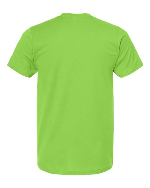 Unisex Fine Jersey T-Shirt - Lime Back
