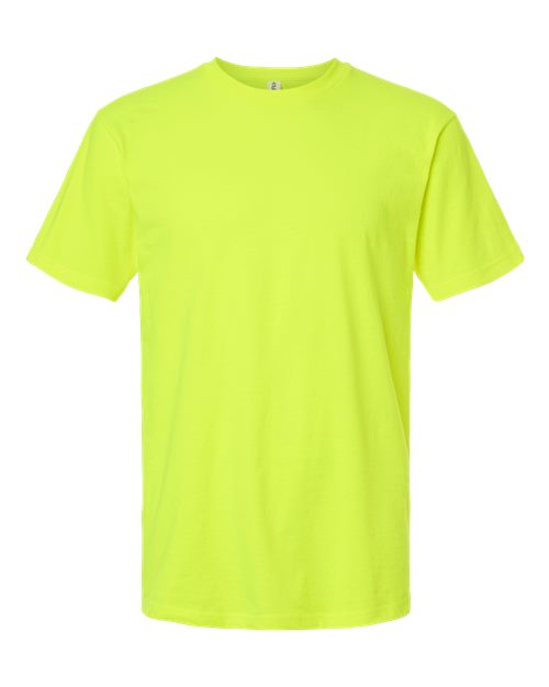Unisex Heavyweight Jersey T-Shirt - Safety Green Front