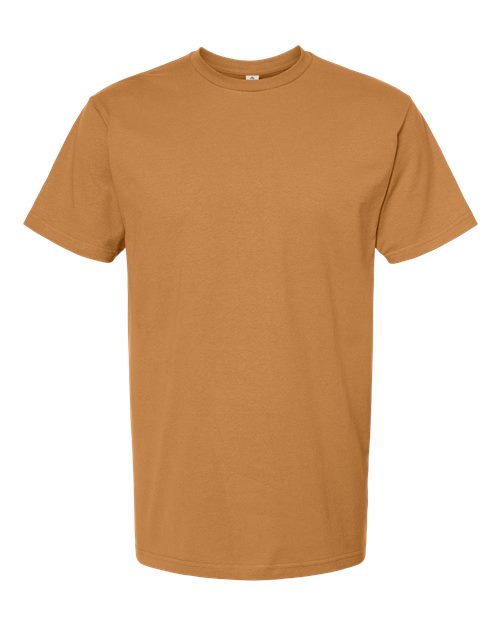 Unisex Heavyweight Jersey T-Shirt - Camel Front