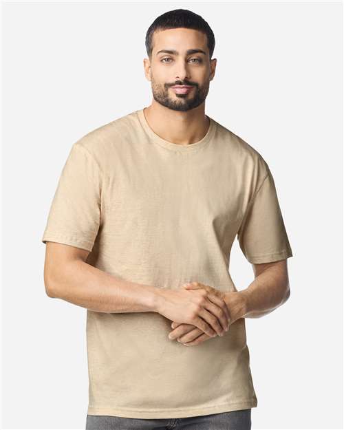 Unisex Softstyle® T-Shirt - Heather Oatmeal Front