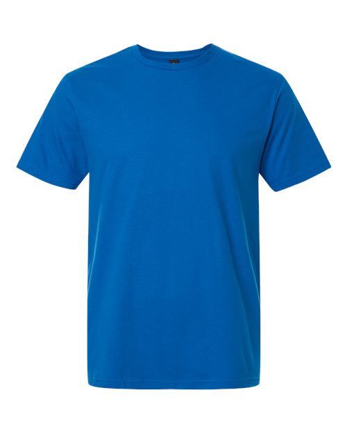 Unisex Softstyle® T-Shirt - Neon Blue Front
