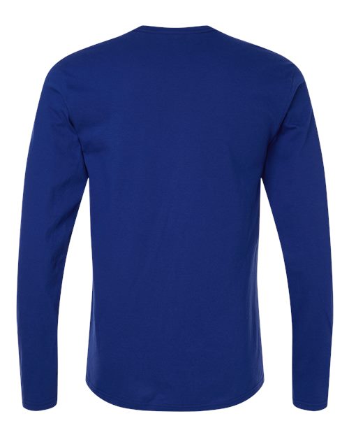 Unisex Softstyle® Long Sleeve T-Shirt - Fan Deep Royal Back