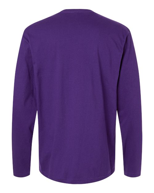 Unisex Softstyle® Long Sleeve T-Shirt - Purple Back