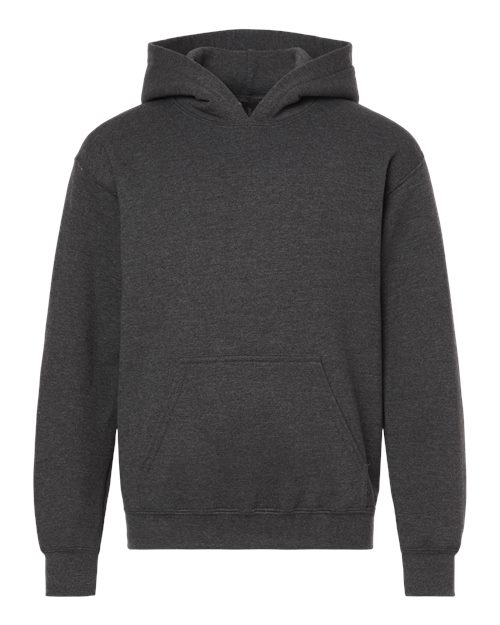 Youth Heavy Blend™ Hooded Sweatshirt - Fan Charcoal Heather Front