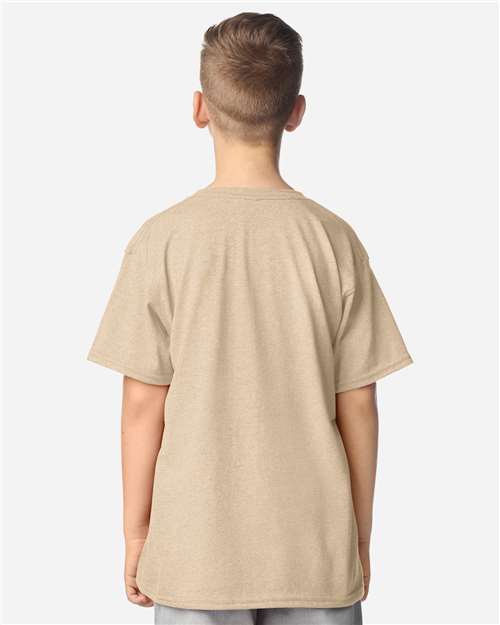 Youth Softstyle® T-Shirt - Heather Oatmeal Back