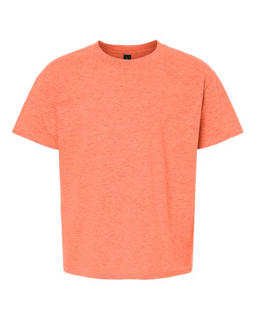 Gildan Youth Softstyle® T-Shirt - Heather Orange Front