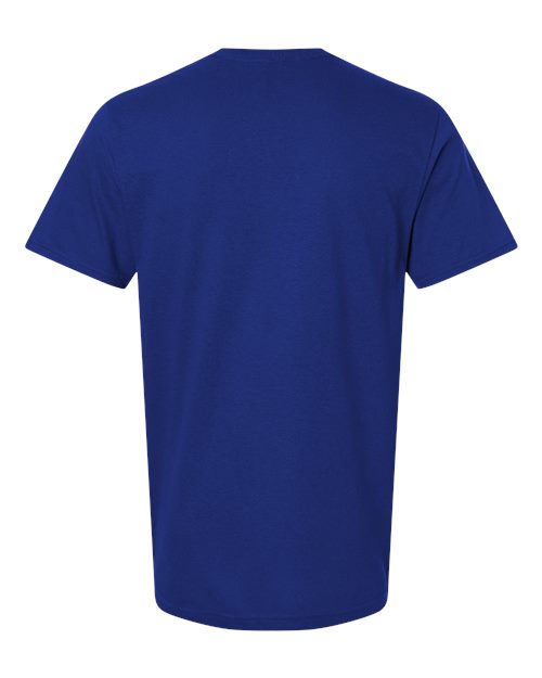 Unisex Softstyle® Plasma Print T-Shirt - Fan Deep Royal Back