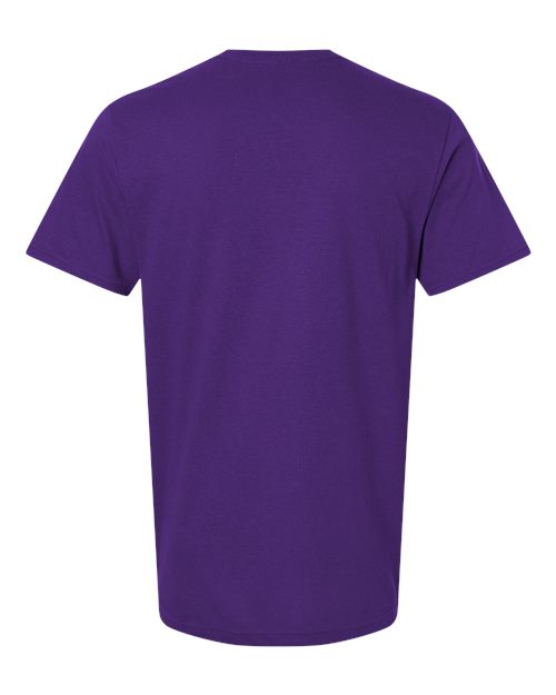 Unisex Softstyle® Plasma Print T-Shirt - Purple Back
