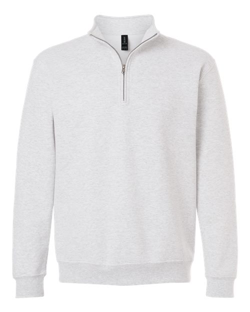Gildan Unisex Heavy Blend™ Quarter-Zip Sweatshirt - Ash Front