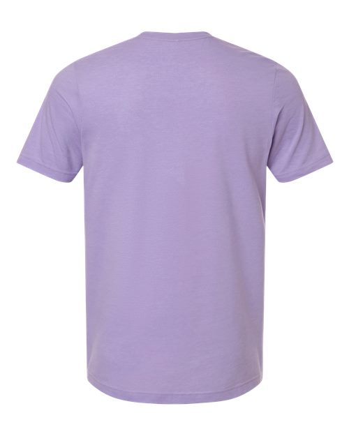 Unisex Combed CVC T-Shirt - Heather Lavender Back