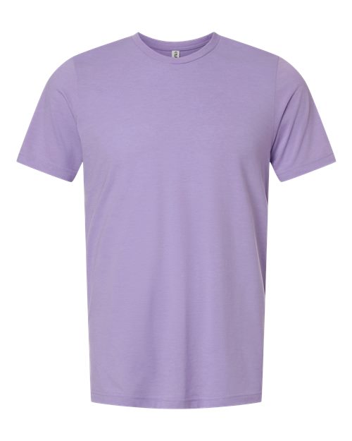 Unisex Combed CVC T-Shirt - Heather Lavender Front