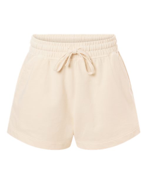 Comfort Colors Women’s Garment-Dyed Lightweight Sweat Shorts - Ivory Front