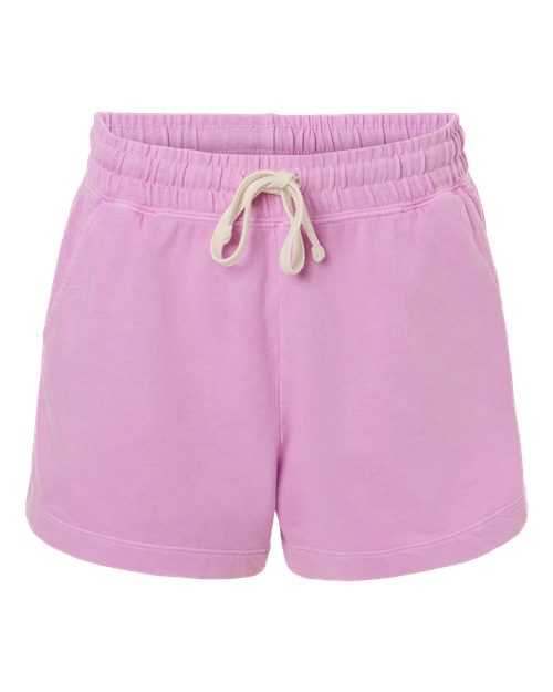 Comfort Colors Women’s Garment-Dyed Lightweight Sweat Shorts - Rose Quartz Front