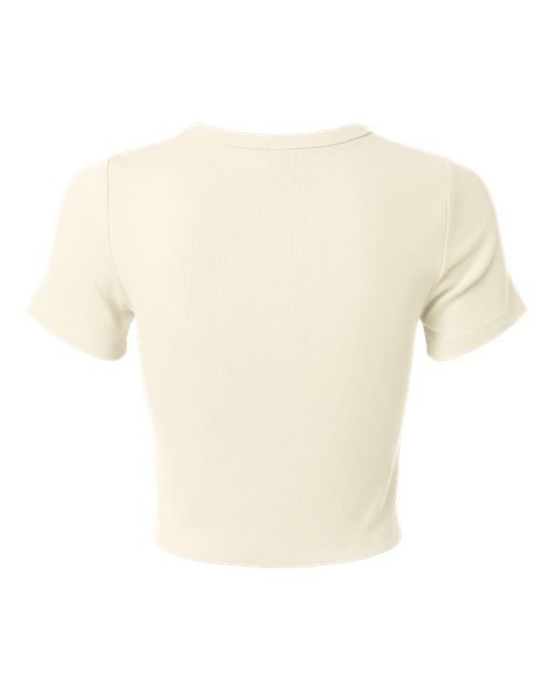Women's Baby Rib Cropped Tee - Bone Back
