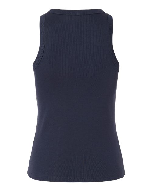 Women's Baby Rib Tank - Navy Back