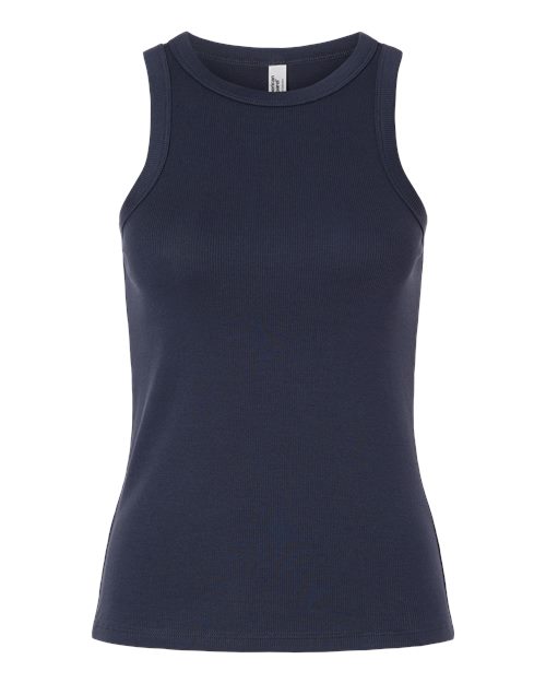 Women's Baby Rib Tank - Navy Front