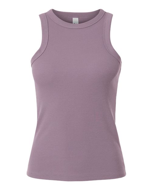 Women's Baby Rib Tank - Smokey Violet Front
