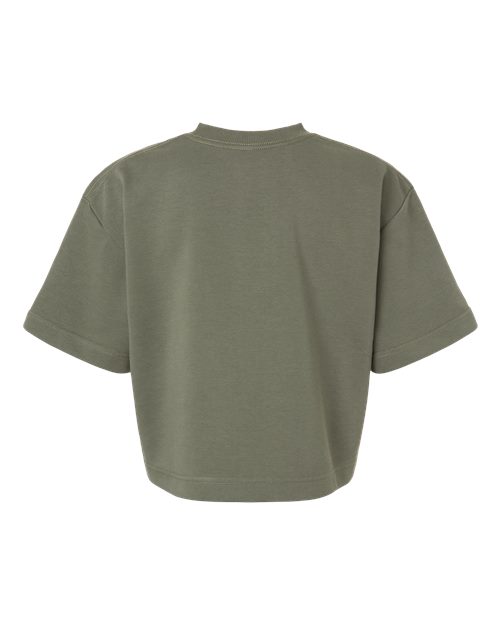Women's French Terry Mid-Length Boxy Top - Lieutenant Back
