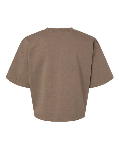 Women's French Terry Mid-Length Boxy Top - Savana Back