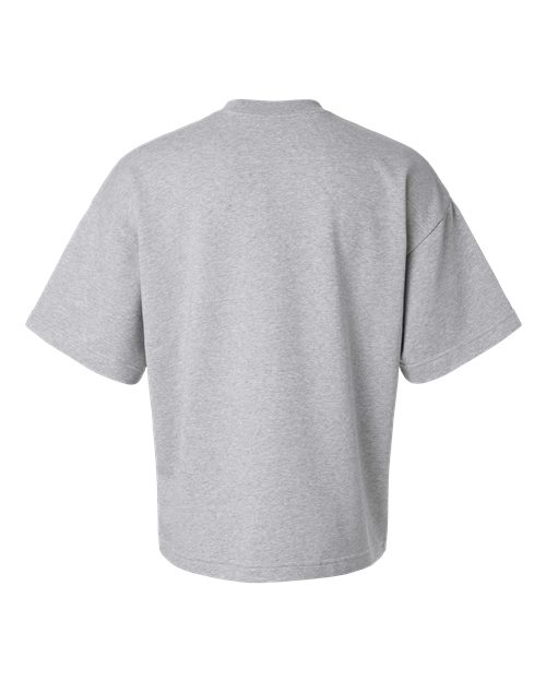 Unisex French Terry Ex Crew - Heather Grey Back