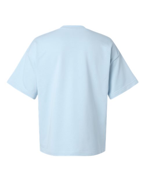 Unisex French Terry Ex Crew - Powder Blue Back