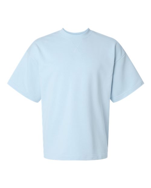 Unisex French Terry Ex Crew - Powder Blue Front