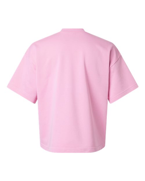 Unisex French Terry Ex Crew - Powder Pink Back