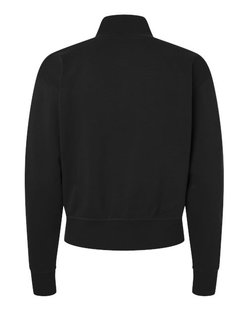 Women's French Terry Full-Zip Jacket - Black Back