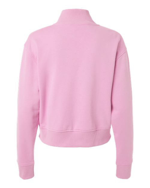 Women's French Terry Full-Zip Jacket - Powder Pink Back