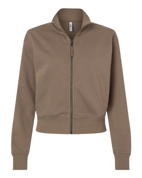 Women's French Terry Full-Zip Jacket - Savana Front
