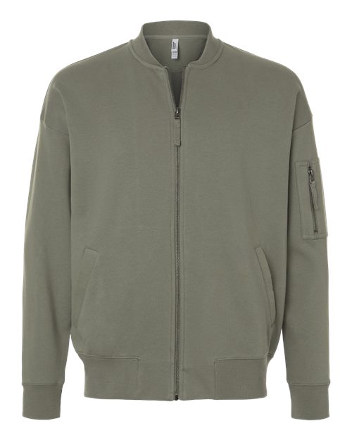 Unisex French Terry Bomber Jacket - Lieutenant Front