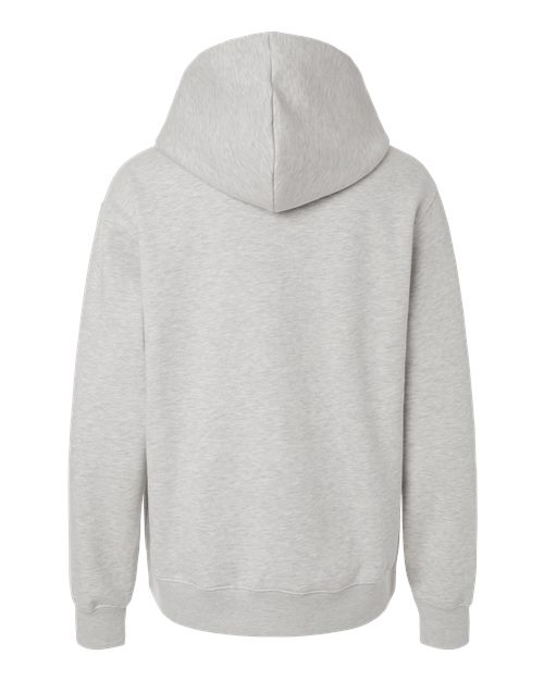 Unisex 10 oz. Heavyweight Hoodie Sweatshirt - Vintage Heather Grey Back