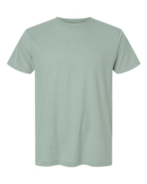 Unisex Fine Jersey T-Shirt - Heather Light Sage Front