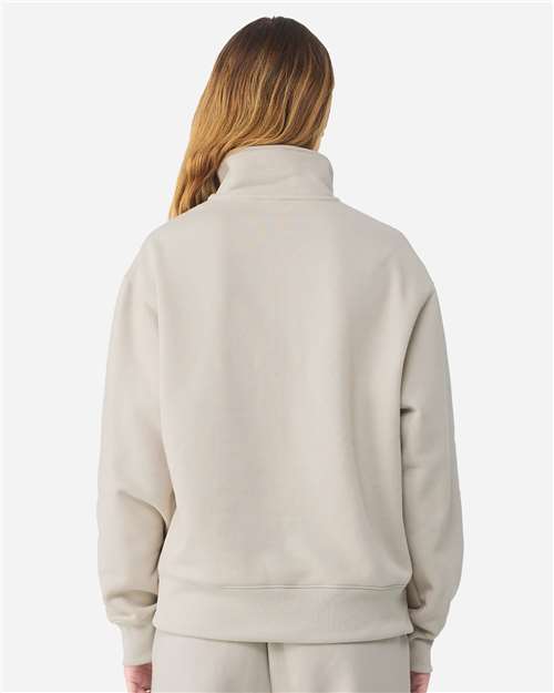 Unisex 10 oz Quarter-Zip Pullover Sweatshirt - Dust Back