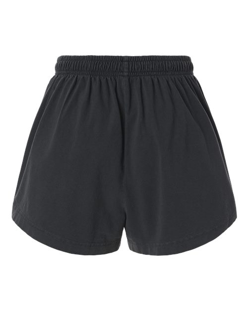 Women's Garment-Dyed Shorts - Washed Black Back